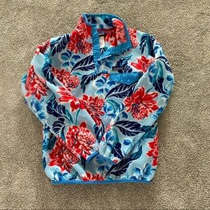 Small Patagonia Synchilla Floral Fleece Pullover